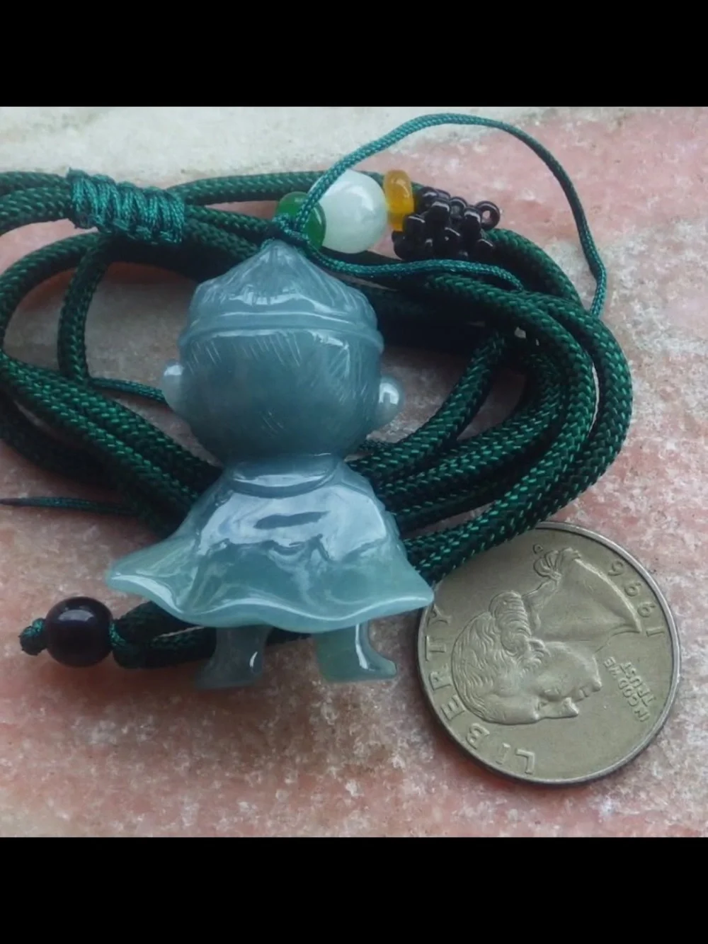 Certificate Jadeite Jade Pendant Green Monkey Sun Wukong The Monkey King